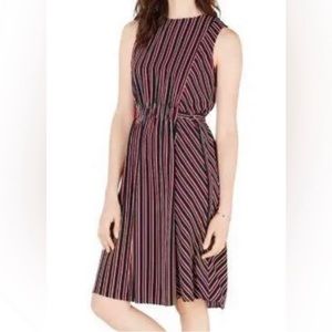 Tommy Hilfiger Womens Striped Midi dress Size Large